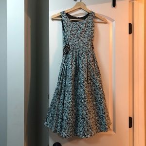 Brown/Blue Girls Dress